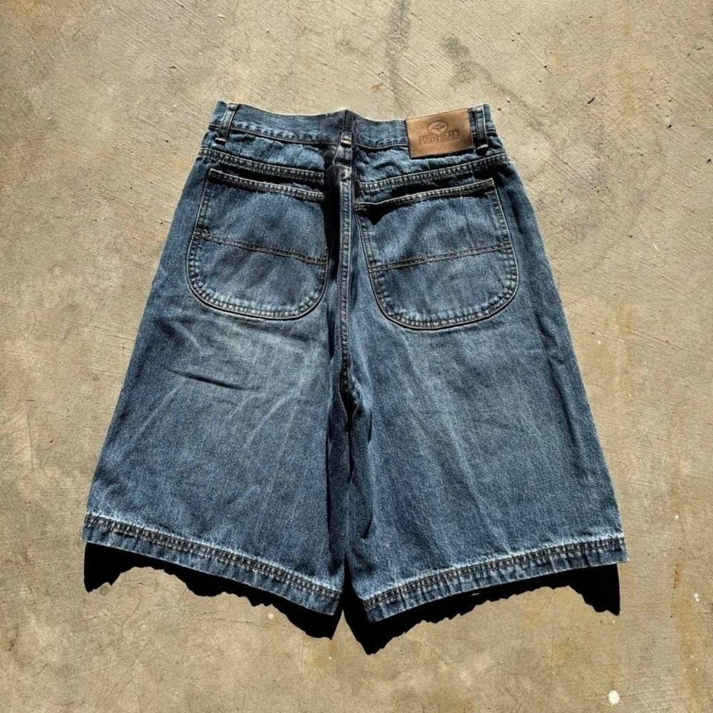 Baggy Redhead Big Pocket Jorts Denim Jean Shorts Surf Summer Vintage Y2K 36